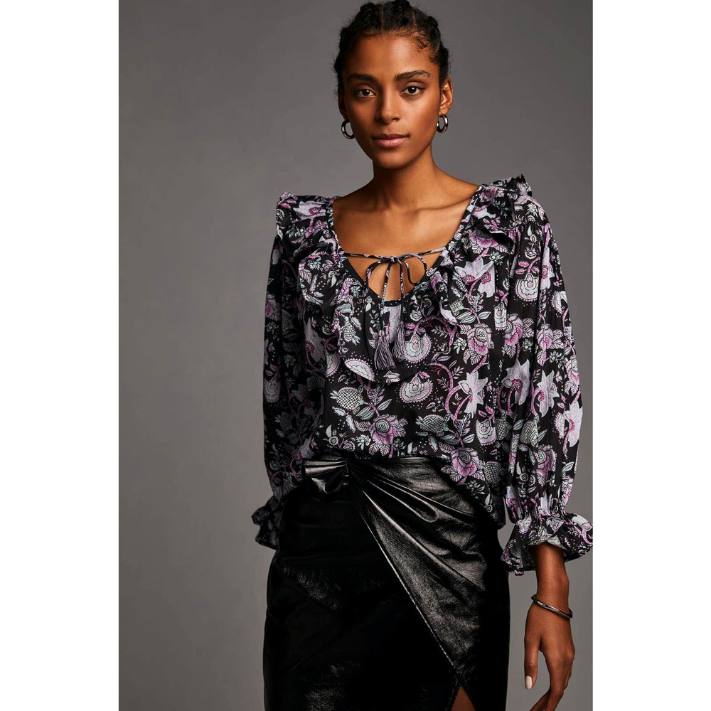 Anthropologie Mille May Floral Blouse - New Small